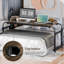 Table de lit avec roulettes à 360 °, bureau pour lit mobile de grande taille, table inclinable au-dessus de la table de lit