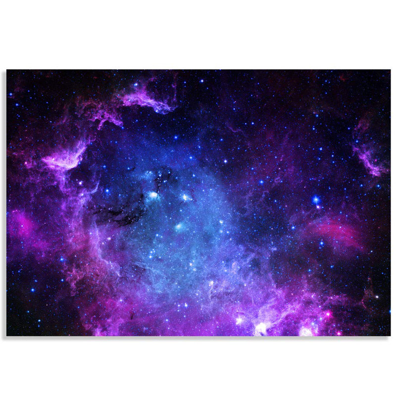 Planet In Outer Space Galaxy Peel & Stick Border, 66" L x 96" W