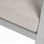 Fauteuil club d'extérieur en aluminium