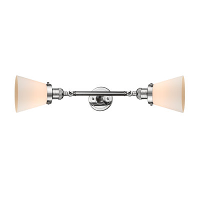 Éclairage de meuble-lavabo inclinable 2 lumières Cone