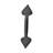 Wrought Iron Handle Heart Tip Design Door Pull