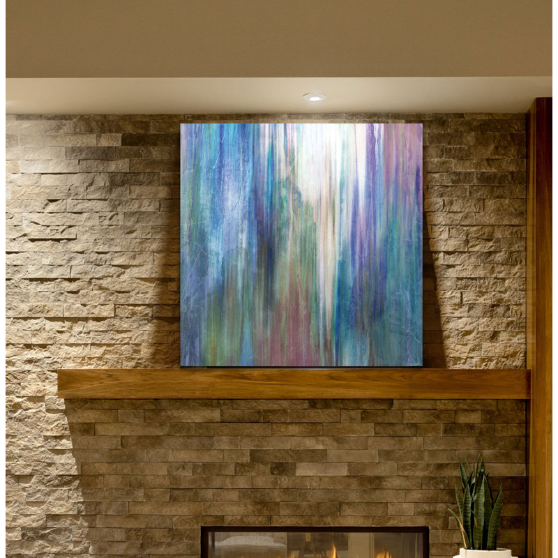 « mistify ii », peinture, H 16 po x l 16 po x P 1,5 po, Toile tendue