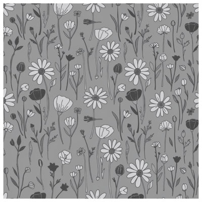 Coussins décoratifs monochromes à motif floral
