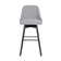 Orfield Modern Swivel Counter or Bar Height Upholstered Armless Bar Stool with Footrest in Wood