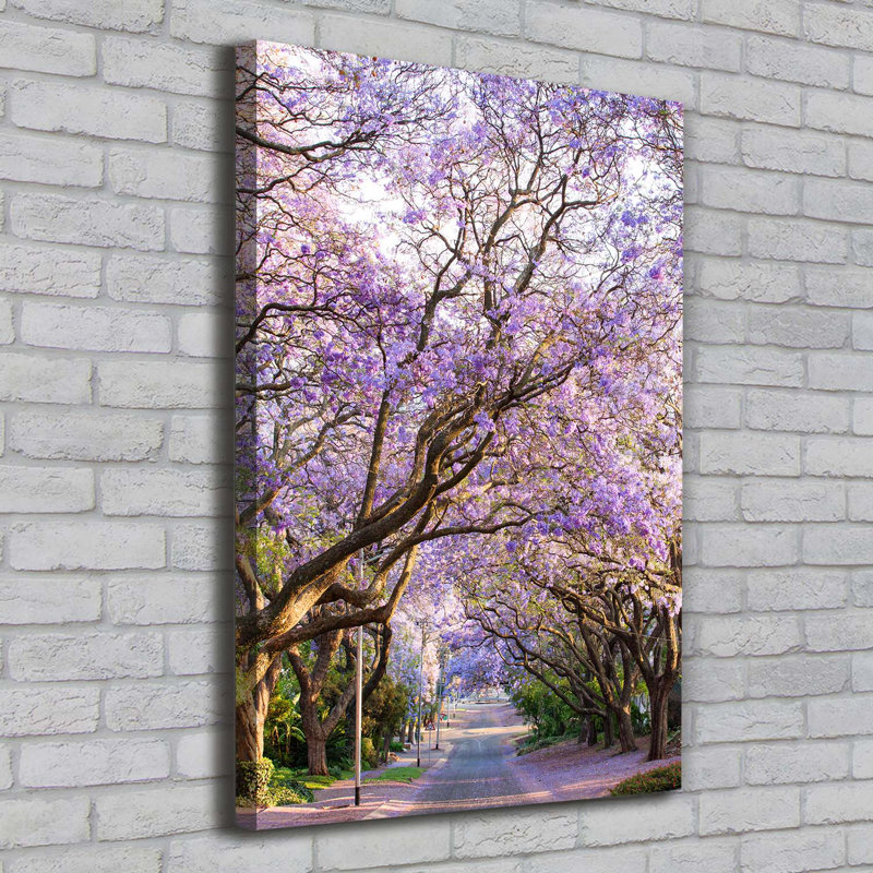 The Jakaranda Path - Wrapped Canvas Print