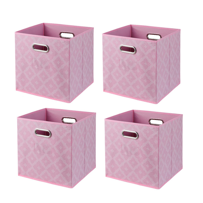 Red Barrel Studio® Decorative Bin, Pink