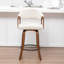 Tabouret de comptoir pivotant rembourré Providence