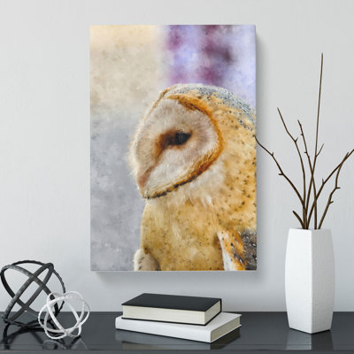 Barn Owl Vol.5 Painting - Wrapped Canvas Print