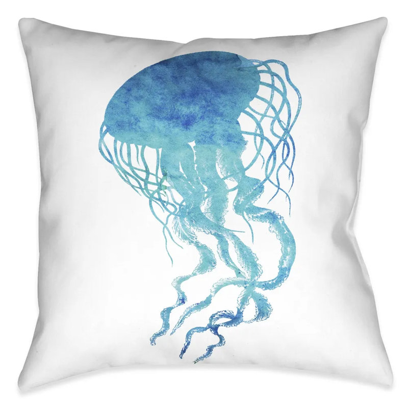 Coussin décoratif d'intérieur Colgate Watercolor Jellyfish