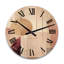 Golden Moon Boho Chic Abstract - Horloge murale géométrique abstraite surdimensionnée en bois-789891104