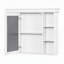 Armoire de salle de bain murale moderne avec plusieurs options de rangement et porte miroir élégante