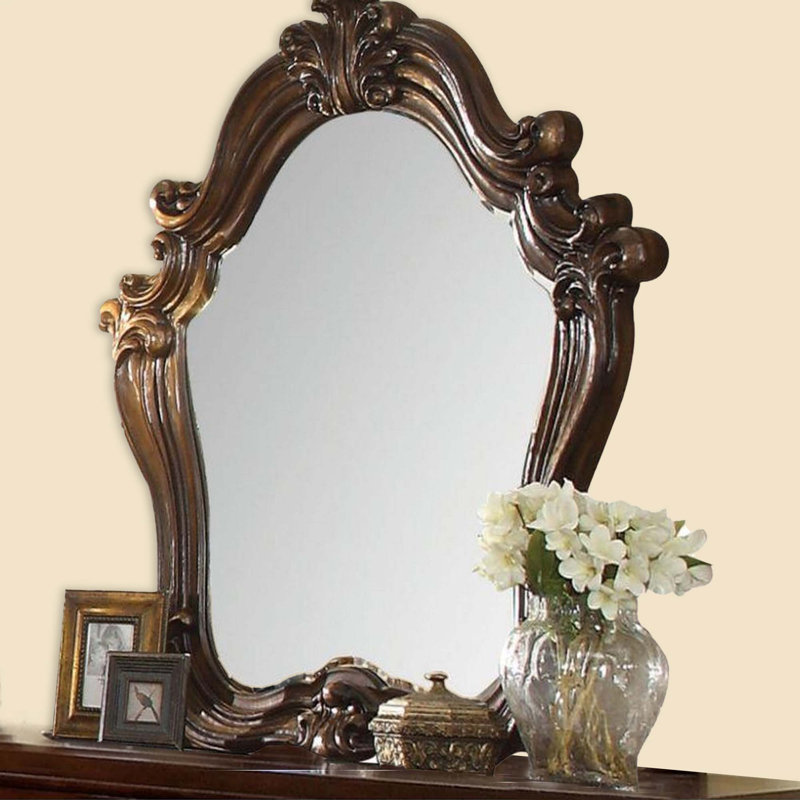 Wood Flat Wall Mirror