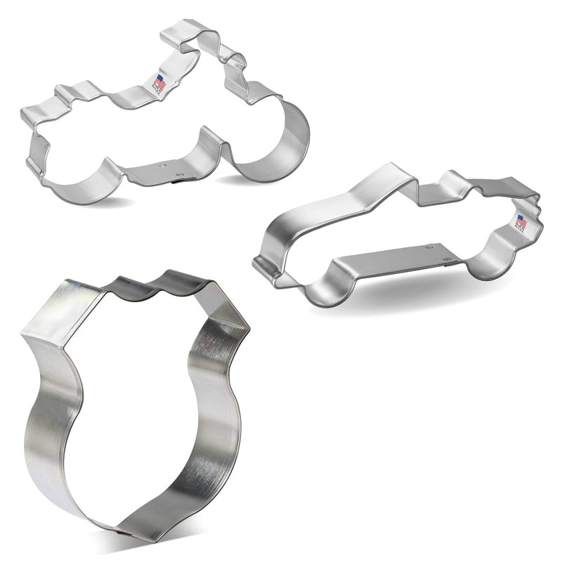 CookieCutter.com 3 -Piece Non-Stick Cookie Cutter