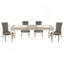 Ensemble de chaises capitonnées à boutons 2 pièces