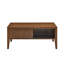 Table basse cannelée moderne Mid Century