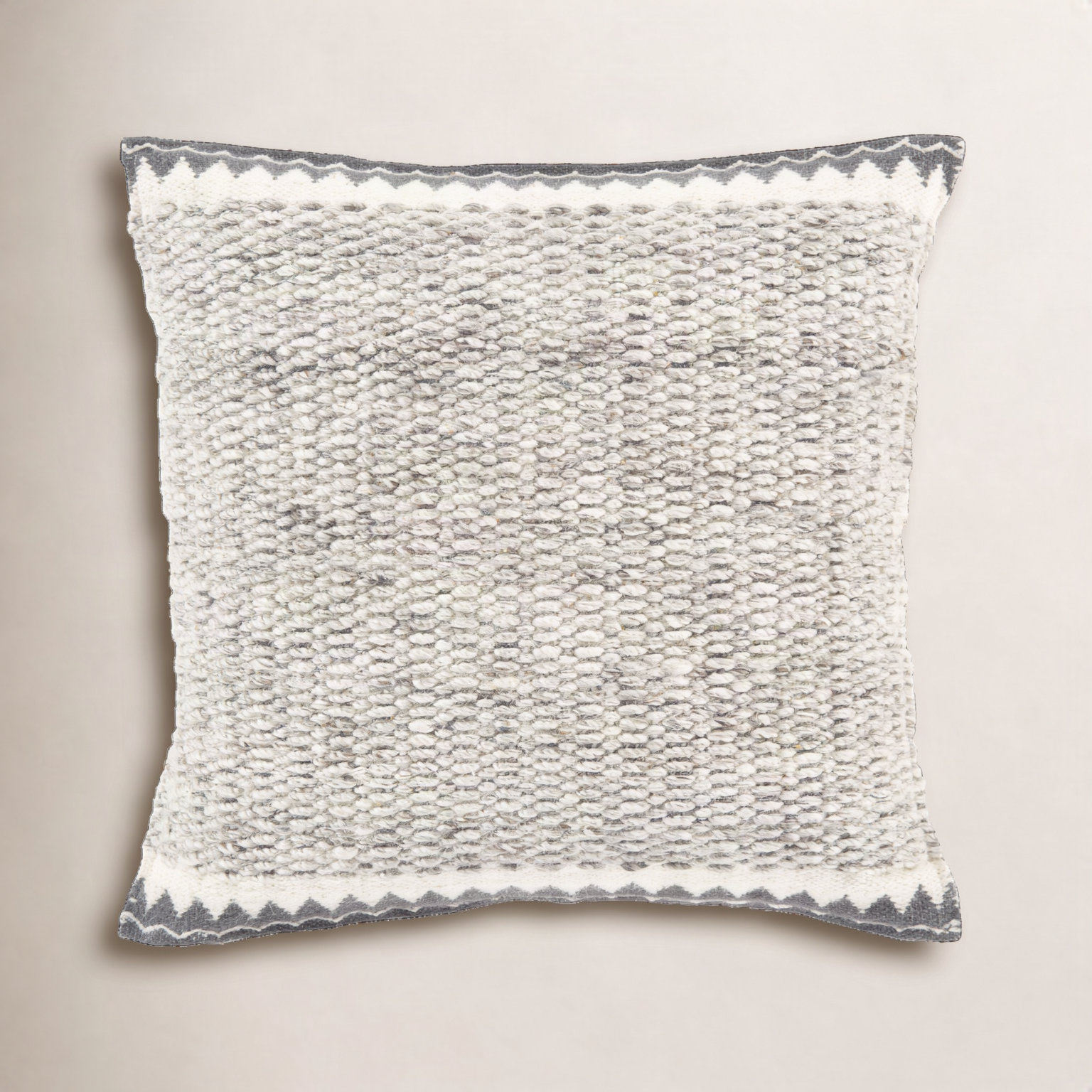 Reni Wool Throw Pillow, 20"H x 20"W, Down