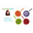 Rachael Ray Classic Brights 3 qt. Hard Enamel Nonstick Saucepot and Steamer Insert Set with Lid-10973266