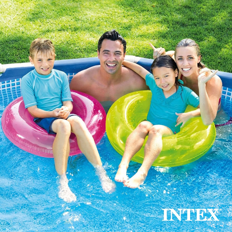 Intex 10ft x 30in Metal Frame Swimming Pool Set with Filter and Debris Cover