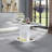 Myra Dining Table, White High Gloss Finish