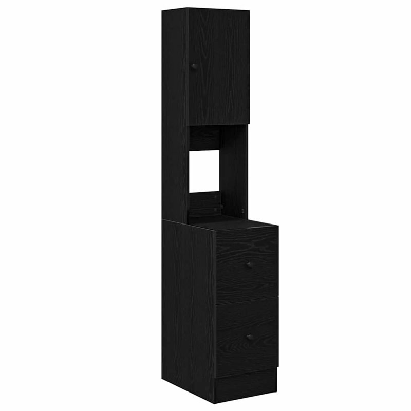 Kitchen Cabinet Set, Black Oak