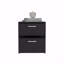 2 Drawers Nightstand, End Table, Side Table Metal Handles -Black-71547890