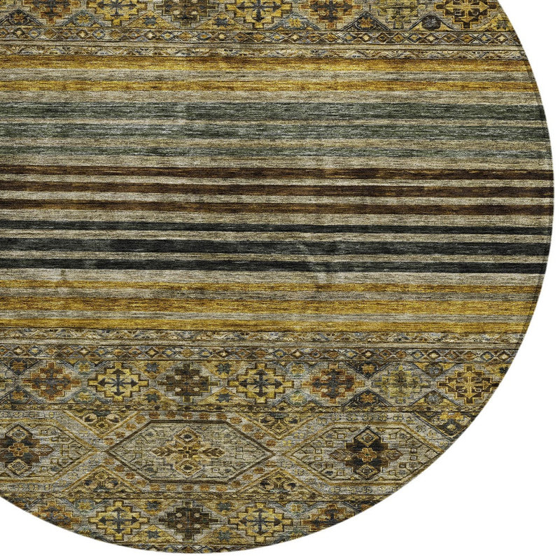 Tapis rond lavable intérieur 8 pi