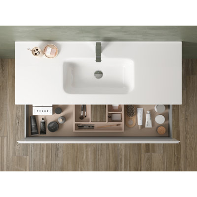Jasso 48'' Single Bathroom Vanity with Ceramic Top