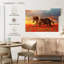 Cheval dans un champ de coquelicots-107668354