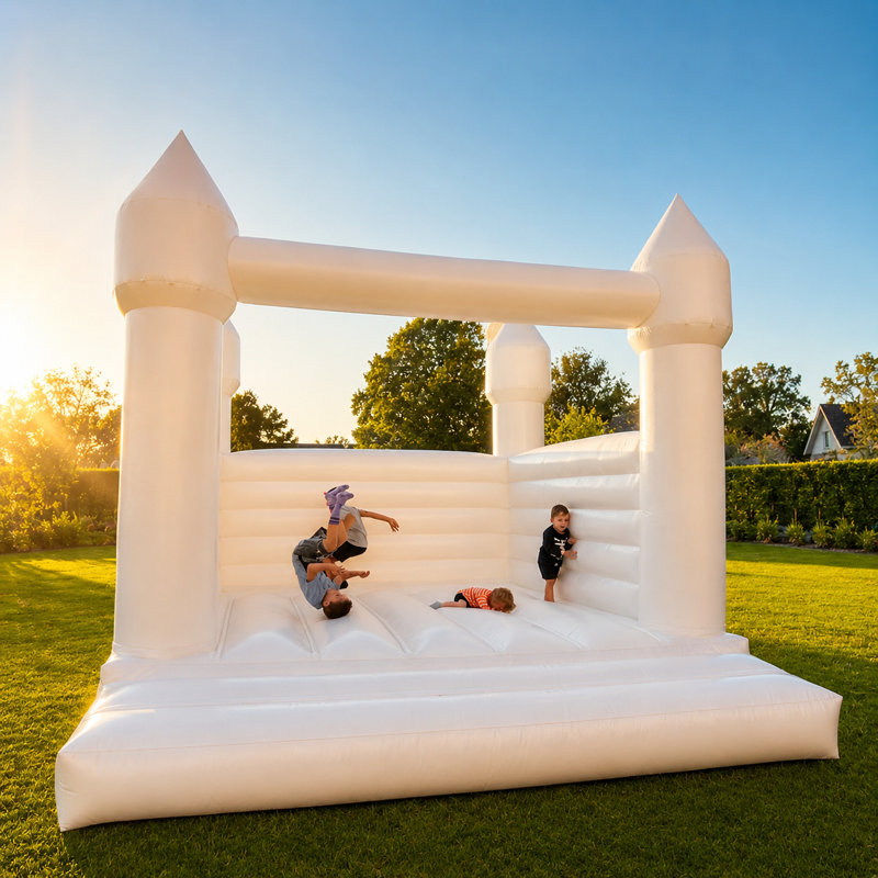 Jeu gonflable de 13 pi de qualité commerciale avec souffleur d'air, siège gonflable pour les mariages, les anniversaires et les fêtes