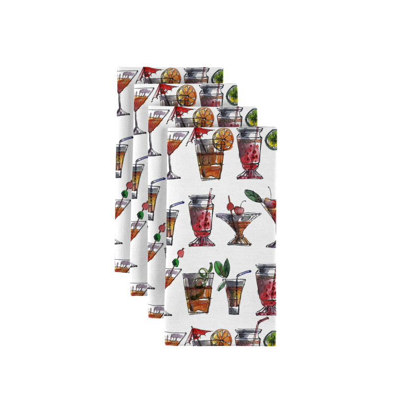 Landen Polyester Abstract Square Napkin