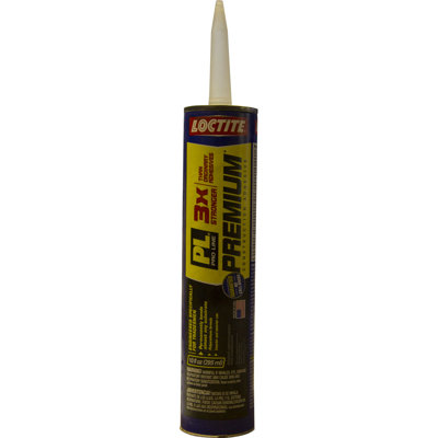 Adhésif de fabrication en polyuréthane Loctite PL Premium - brun clair, 10 pi oz.
