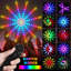 Rgb Dreamcolor conduit feux d'artifice télécommande 18 modes guirlandes lumineuses murales pour la fête à la maison patio jardin Noël Saint Valentin mariage décoratif