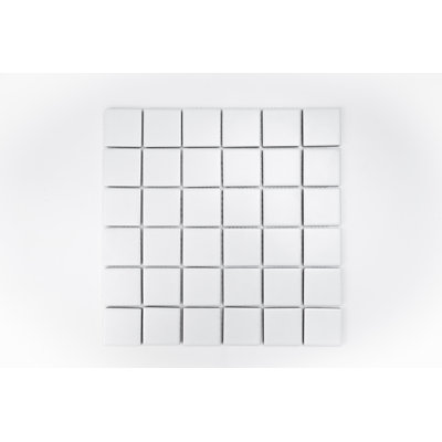 2X2" Square Matte Porcelain Mosaic Tile - (Box Of 10 Sheets)