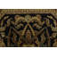 Tapis oriental traditionnel en laine noir noué à la main 6 pi 1 po x 6 pi Agra Agra