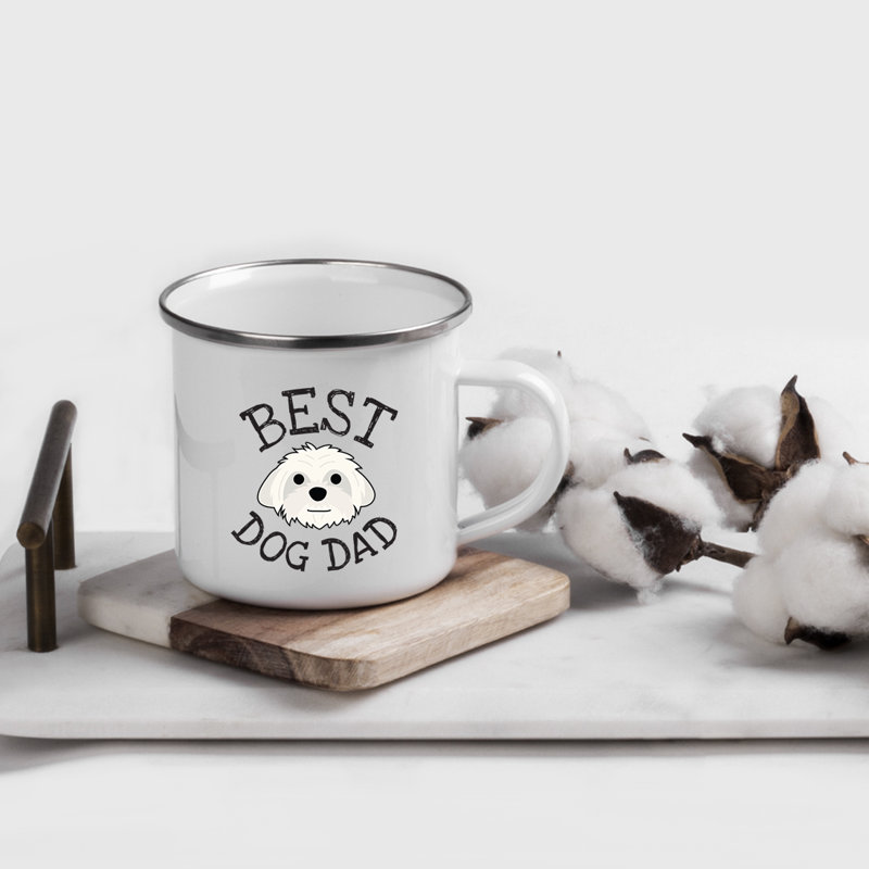 Grande tasse à café « Best Dog Dad », Maltais
