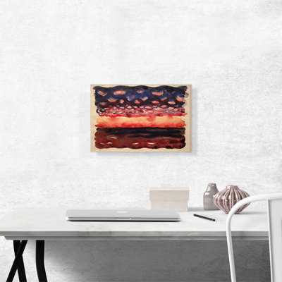 «Sunrise and Little Clouds No. II 1916» par Georgia O-Keeffe, reproduction d'art sur toile tendue