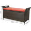 Banc de rangement pour l'extérieur en rotin-356911310