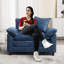 Fauteuil d'appoint surdimensionné en chenille-1195222157