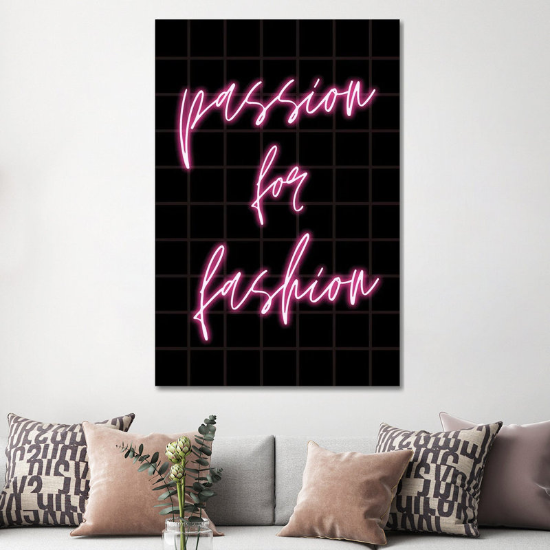 Passion For Fashion by Design Harvest - Wrapped Canvas Print, 152.5 cm H x 101.5 cm W