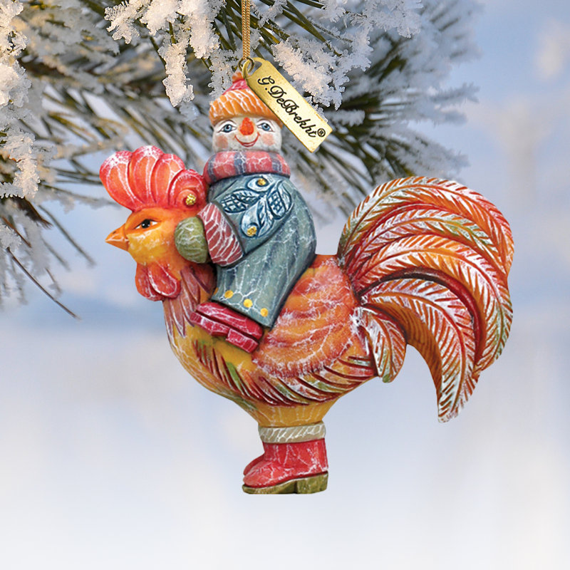 Derevo 4'' Handmade Hanging Figurine Ornament