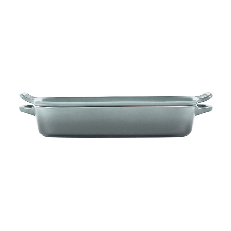 Le Creuset Stoneware Rectangular Dish With Platter Lid, 2.75Qt., Sea Salt
