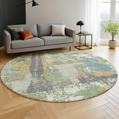Premium Machine Washable Mayfield AMF2212 abstract Rug