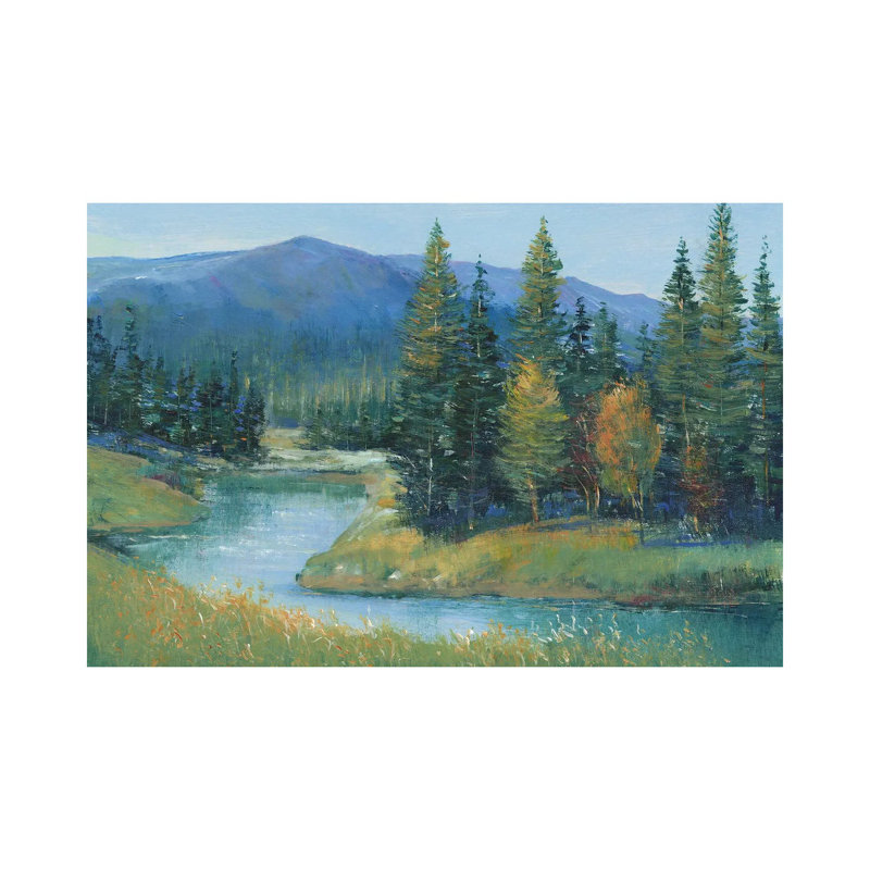 Truite ruisseau II - Giclée sur toile tendue avec châssis, H 12 po x l 18 po