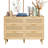 Commode 6 tiroirs en rotin, commode Boho, commode en rotin avec rangement spacieux, commode en rotin-106667689