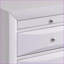 Table de chevet blanche à 2 tiroirs avec plateau supérieur - Rangement pour chambre-605544192