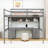 4 Drawers Full Loft Bed With Built‑In Desk, Shelves, Charging Station And Guardrails-793895947