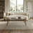 Modern Rectangular Coffee Table with Walnut Veneer Top and Solid Hornbeam Wood Legs