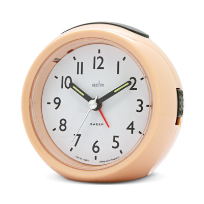 Acctim Grace Non-Ticking Sweep Analogue Bedroom Alarm Clock