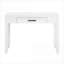 Desks, 42” Transitional Rustic Writing Desk with Drawer, White Finish | Wood | Engineered Wood