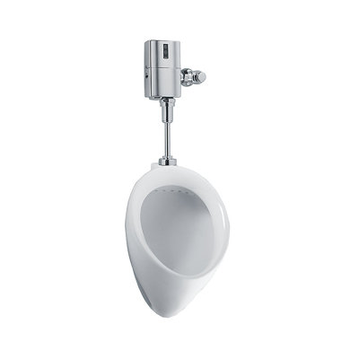 Urinoir mural en porcelaine vitrifiée avec alimentation supérieure de 0,5 gallon par chasse